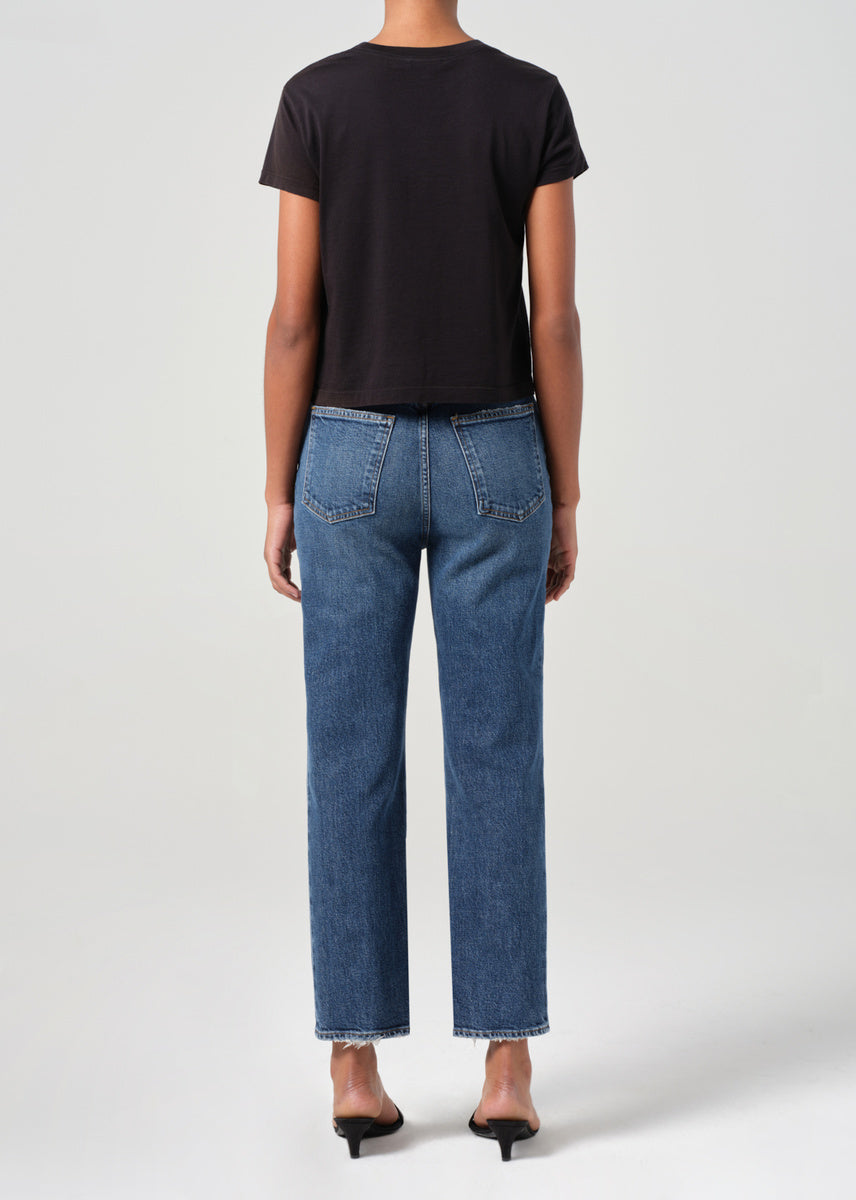 Agolde 90s pinch waist crop, solace