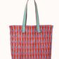 The Épice Paris Kanpur 2550 Large Tote Bag is a stylish and functional accessory designed for everyday use and beach outings. Crafted with attention to detail, it combines vibrant designs with practical features.  
Double-layer mesh construction featuring a check pattern in vibrant summer colours. The bag is digitally printed, ensuring sharp and lasting visuals. It includes contrasting woven handles tailored to each colourway, adding a touch of elegance. 