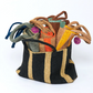 Gabriele Frantzen weekender raffia bag, black and beige 