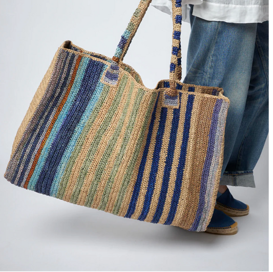 Gabriele Frantzen weekender bag, coast mix raffia bag
