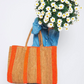 Gabriele Frantzen weekender bag, sugar and orange 