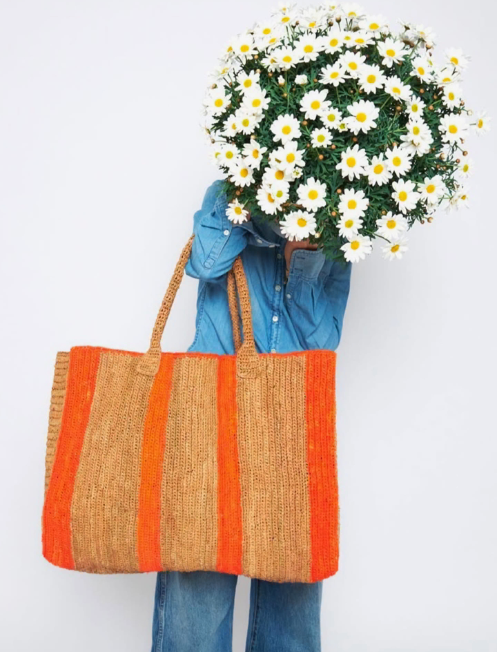 Gabriele Frantzen weekender bag, sugar and orange 