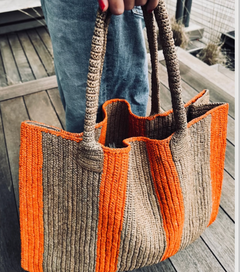 this roomy "weekender" bag can be used as an everyday companion in or out of town, at the beach and/or for traveling.