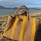Gabriele Frantzen weekender raffia bag, sand and sunshine 