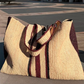 Gabriele Frantzen weekender striped bag, le cafe raffia bag