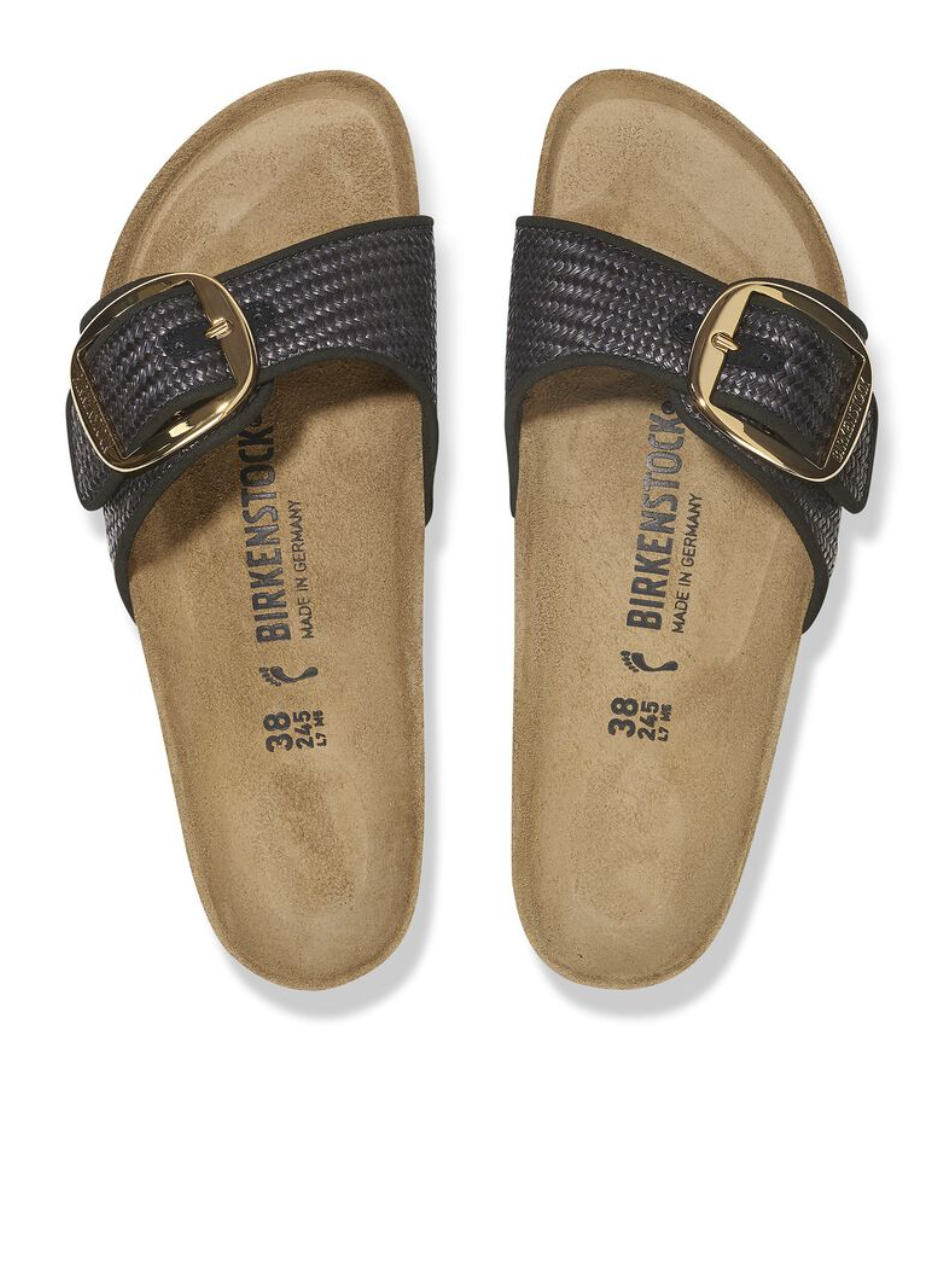 madrid big buckle raffia