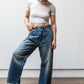 denim deep rise baggy cut - light vintage