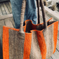 this roomy "weekender" bag can be used as an everyday companion in or out of town, at the beach and/or for traveling.
