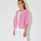 pink knitted cardigan sweater 
