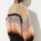 A great light mohair cardigan for spring with light stripes, ready for summer. Hand knitted with love