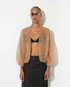 You will love this cardigan shape as much as we do – the bomber! Here in a light mohair version for spring, ready for summer. Hand knitted with love. Light mohair. Spring cardigan