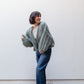 mohair ribbed bomber cardigan - mudd