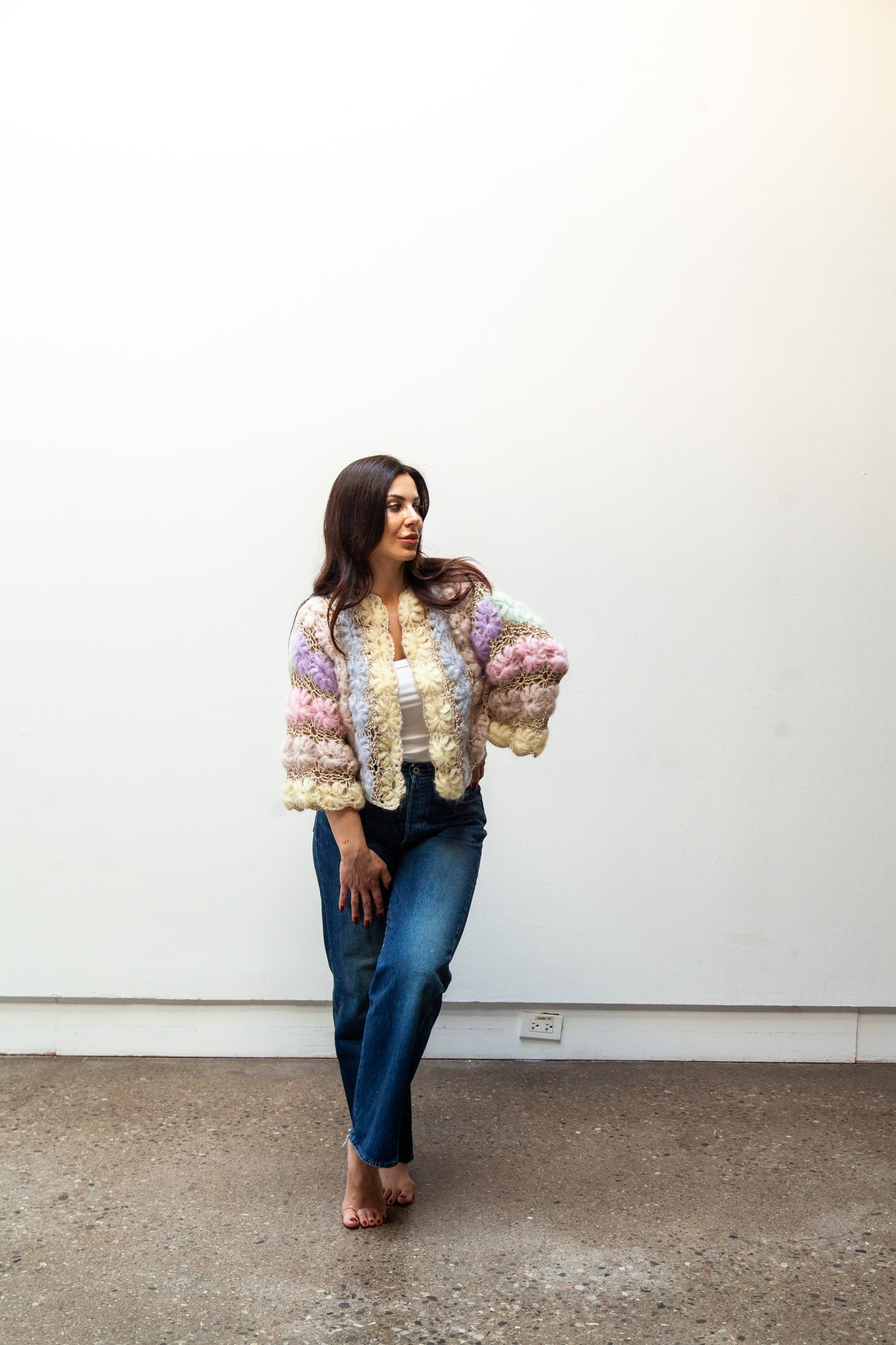 marigold ombre cardigan