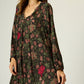 natalie martin fiori maxi, lehua black 