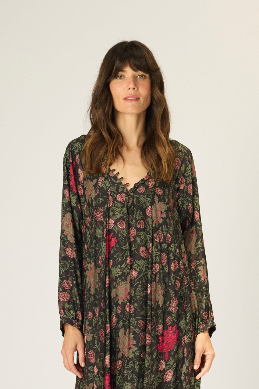 natalie martin fiori maxi, lehua black 