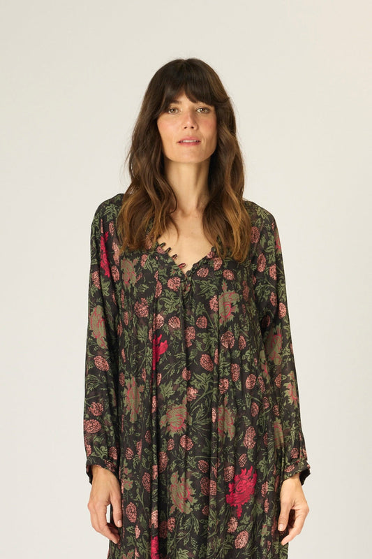 natalie martin fiori maxi, lehua black 
