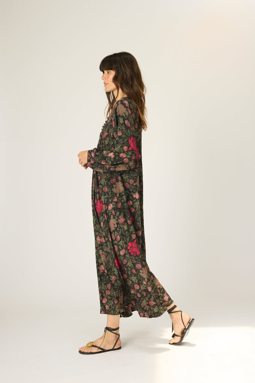 natalie martin fiori maxi, lehua black 