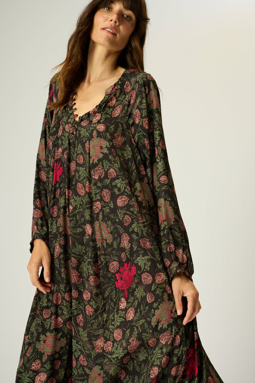 natalie martin fiori maxi, lehua black 