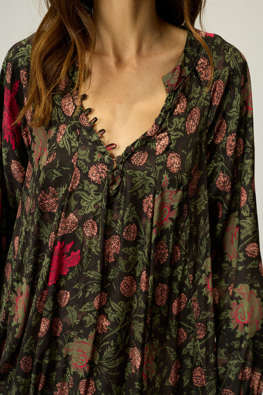 natalie martin fiori maxi, lehua black 