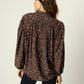 natalie martin iris top, fleur de lis black 