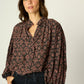 natalie martin iris top,fleur de lis black 
