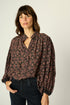 natalie martin iris top,fleur de lis black 