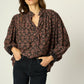 natalie martin iris top,fleur de lis black 