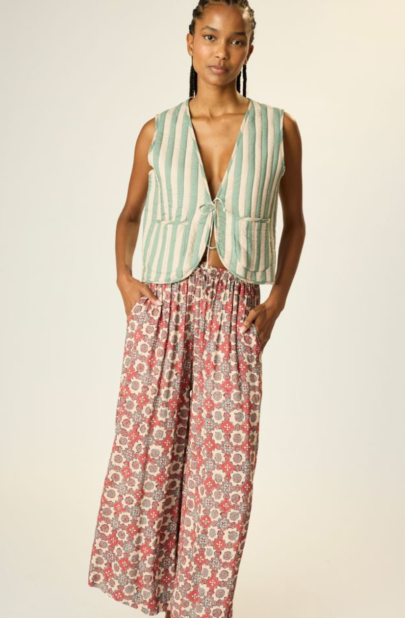printed cropped pants by natalie martin 
