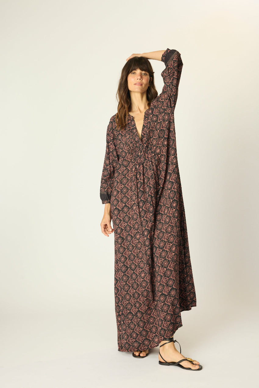natalie martin sammi maxi, fleur de lis black 