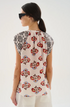 Cupro voile print top , with V-neck with soft gathers along the neckline. Ranglan sleeves.

100% Cupro Voile.

Hand wash with cool water. Do not bleach. Soft Iron. Do not twist. Dry flat in the shade.

Fitting advice - Regular fit.