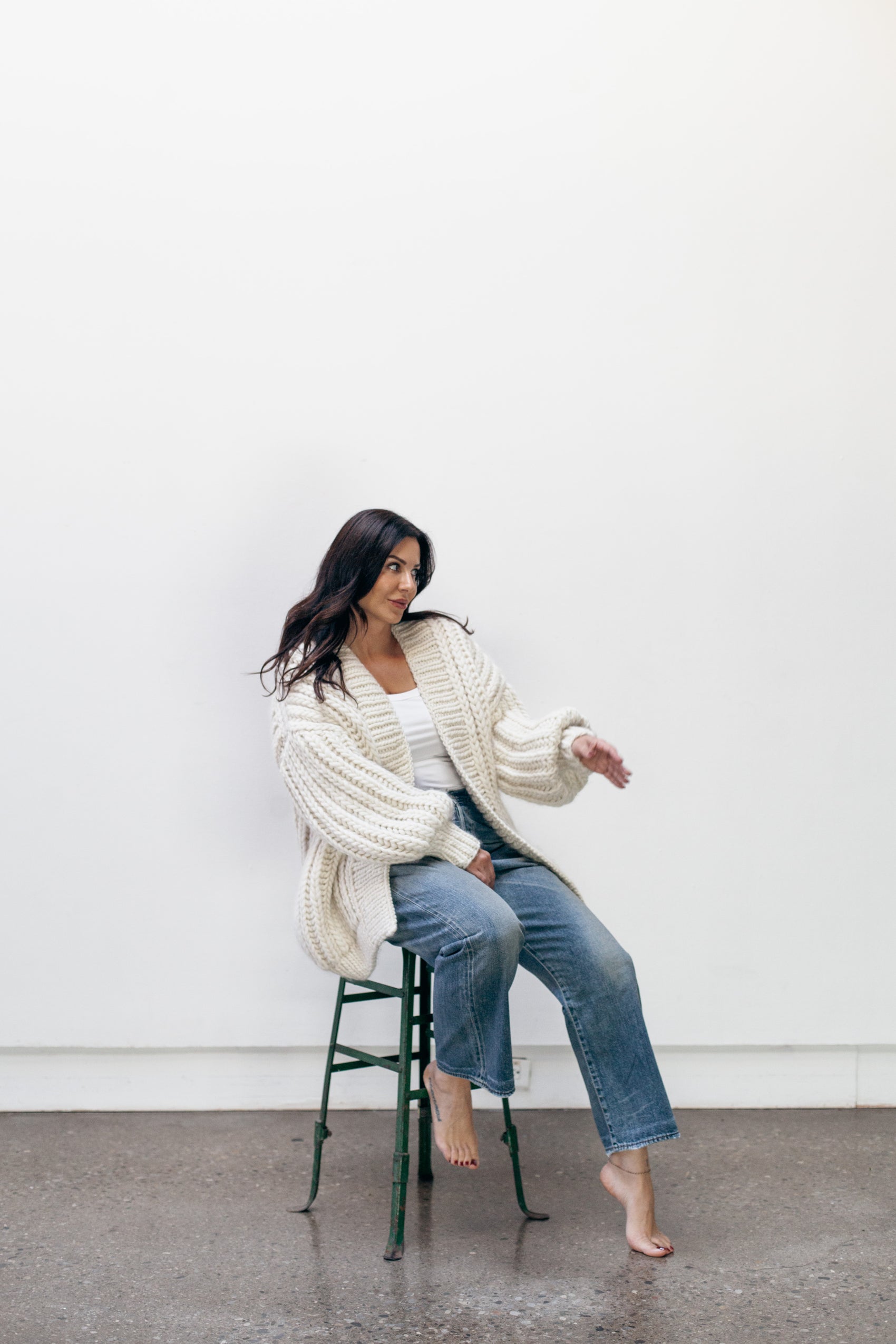 fisherman cardigan