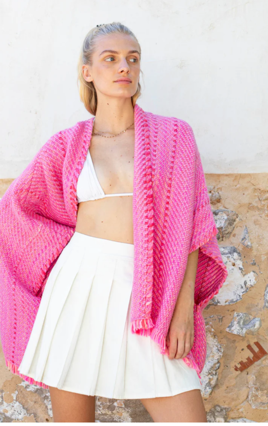 the bella cardigan is a versatile piece, easy to combine with casual and more dressed up looks. one size fits most.